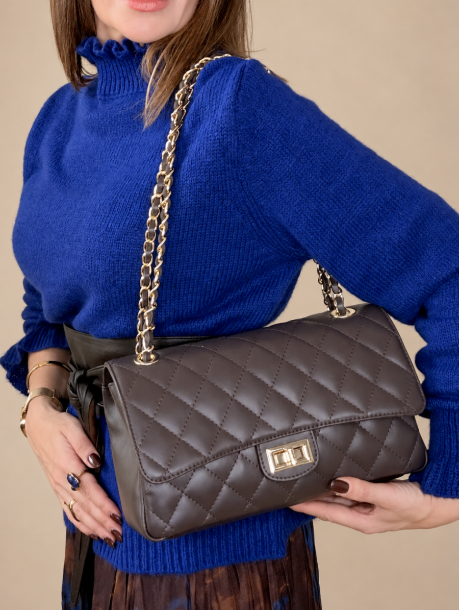 Bolso VEDOME Piel Chocolate