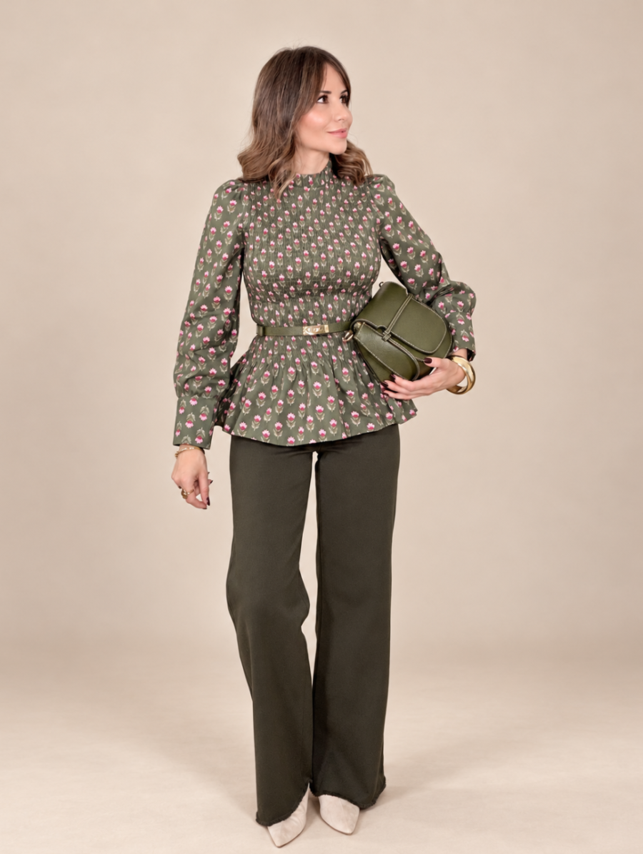 Alternative view of Pantalón ADORE Desflecado Verde