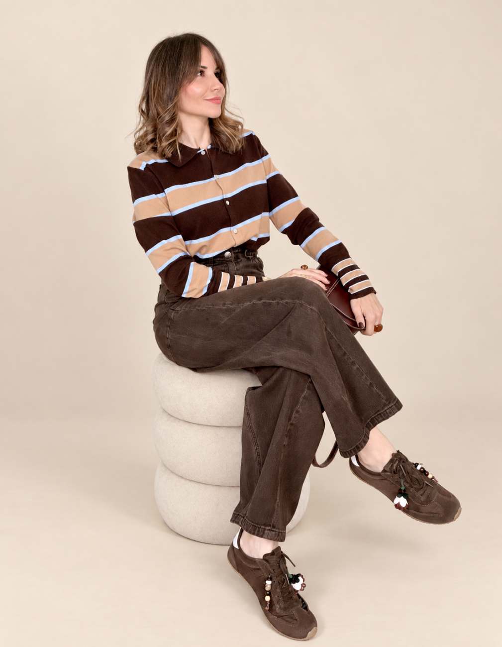 Jeans BARREL Chocolate - Imagen 2