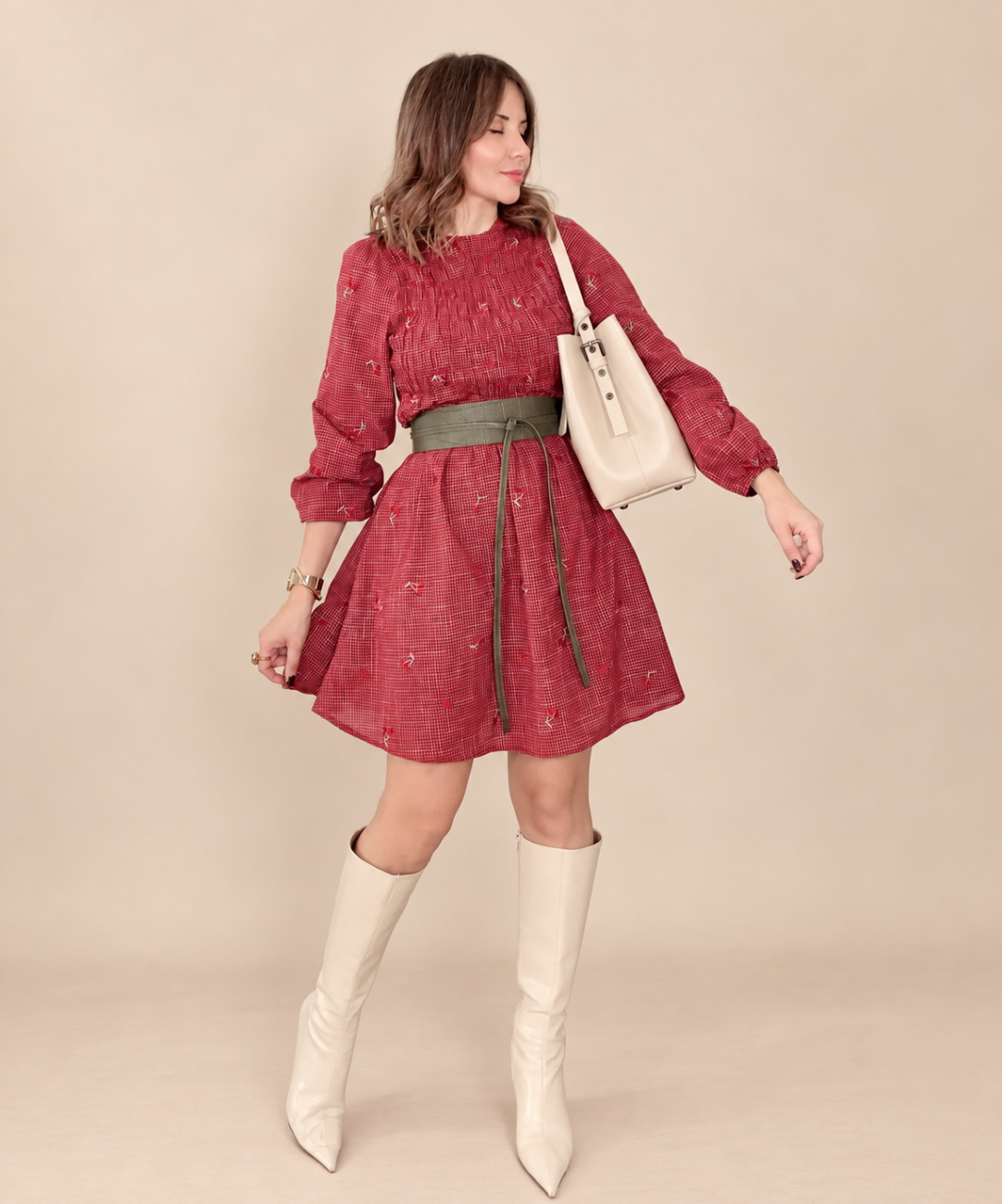 Vestido ALTEA Cereza - Imagen 4