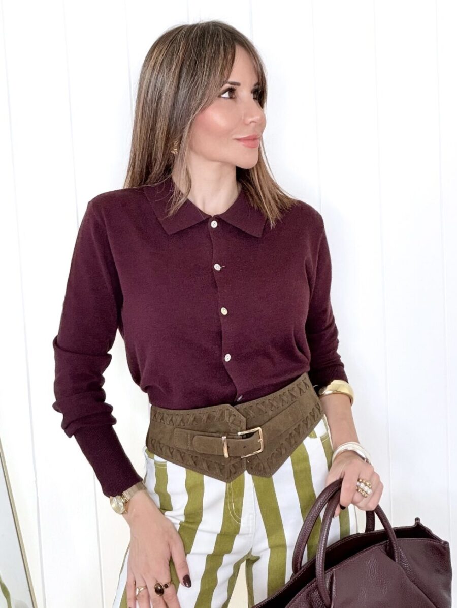 Jersey Polo OXFORD Burdeos