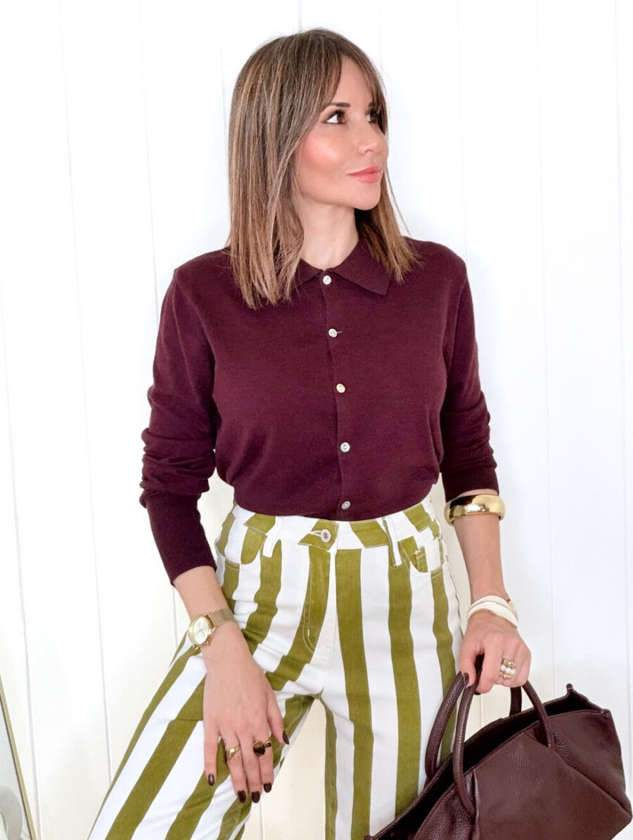 Alternative view of Jersey Polo OXFORD Burdeos