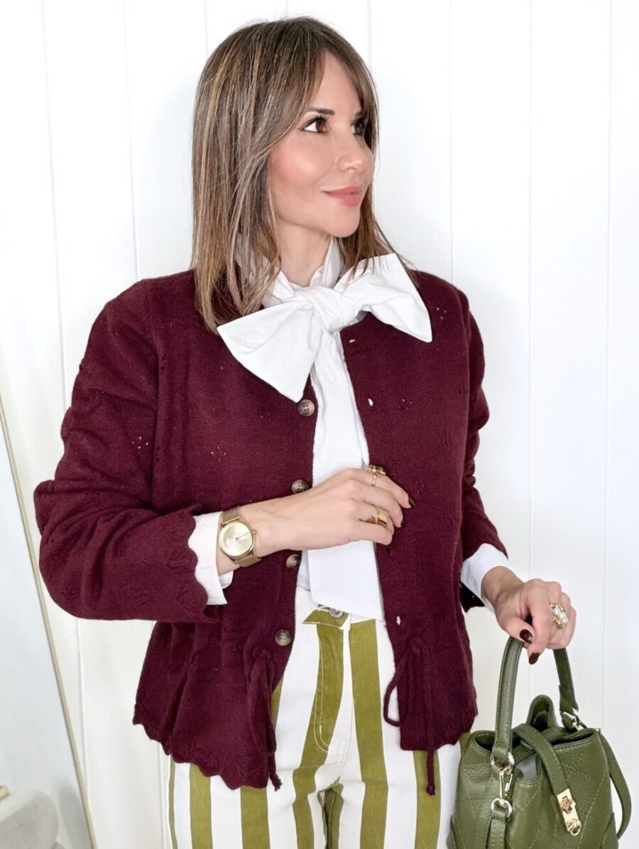Chaqueta MUSY Ajustable Burdeos