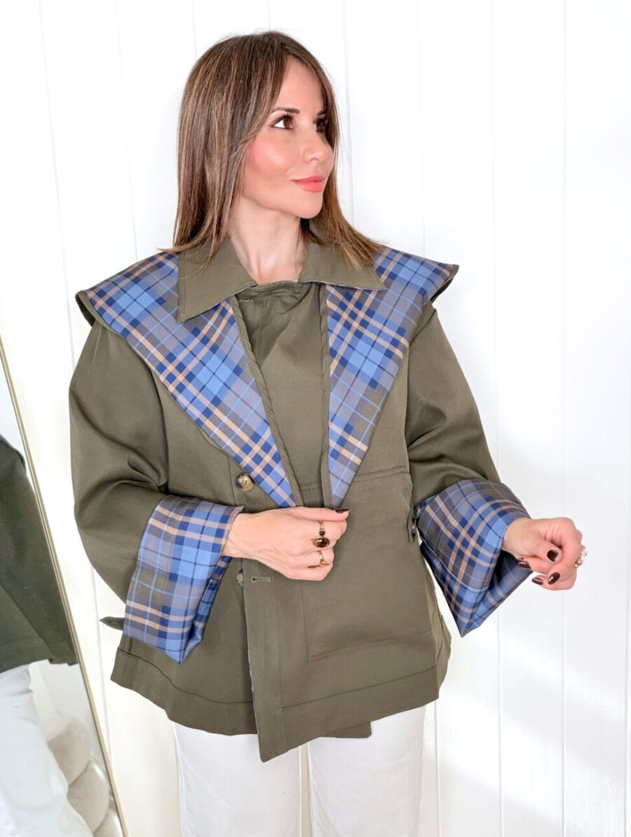 Alternative view of Trench Reversible OLIVIA Verde