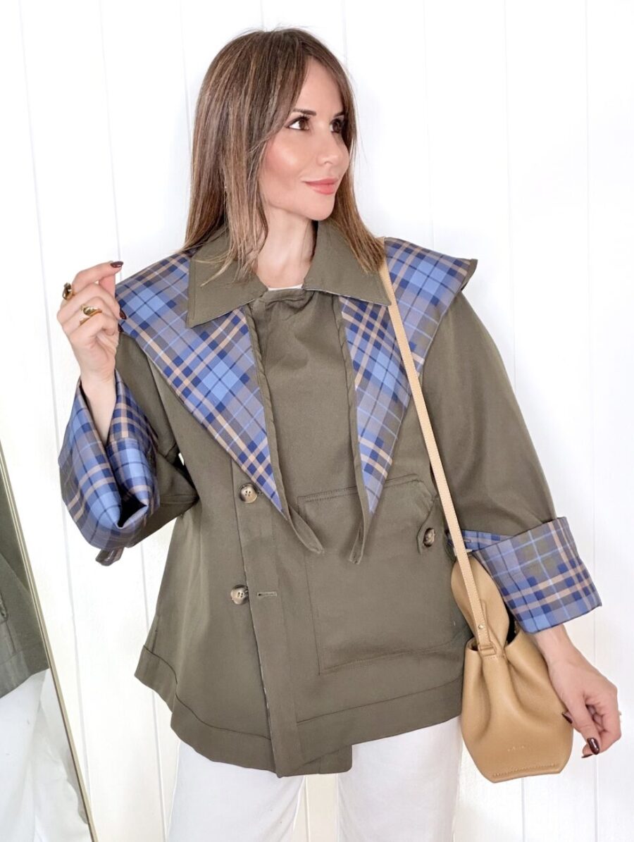 Trench Reversible OLIVIA Verde