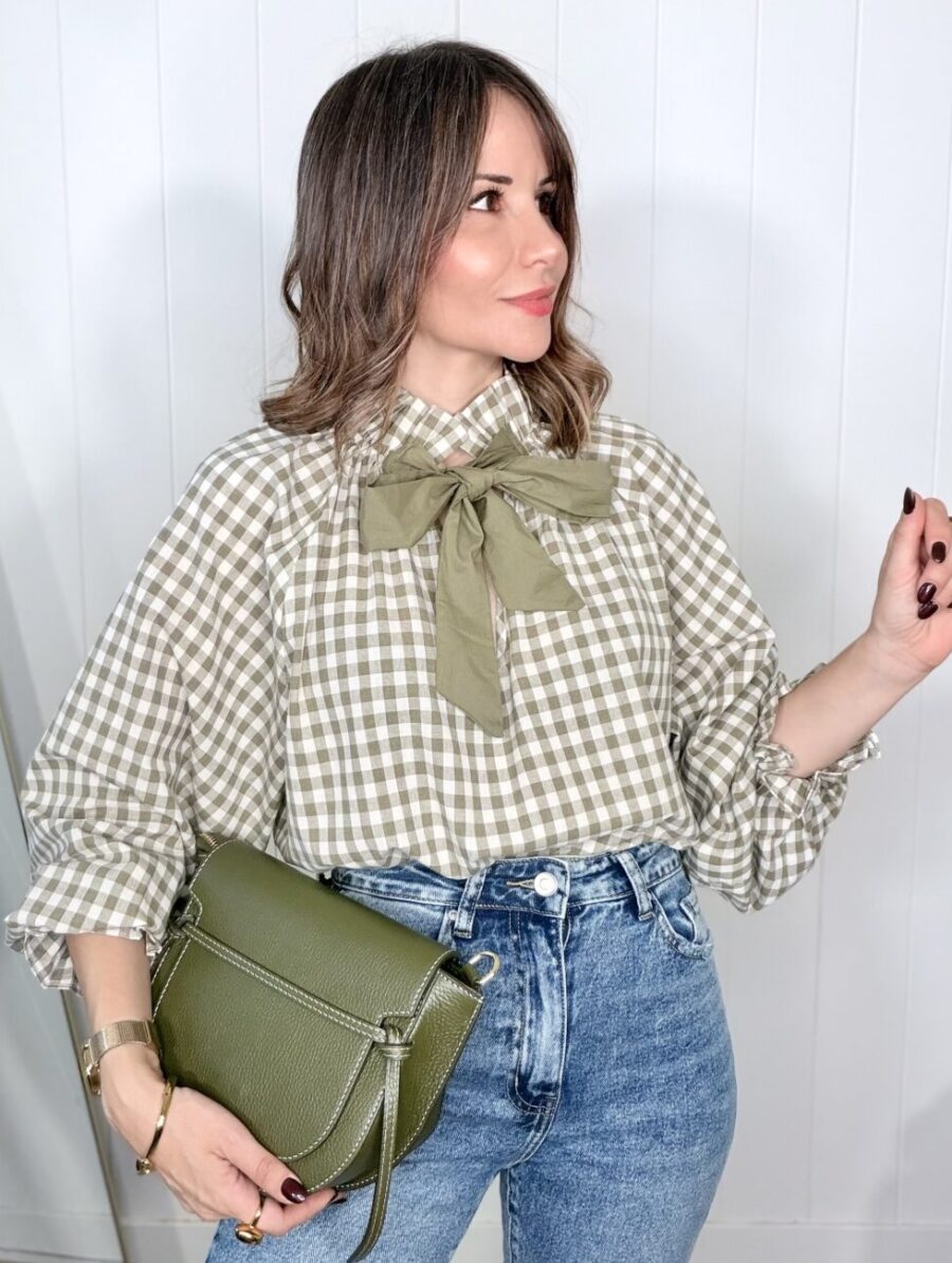 Blusa NIDIA Vichy Oliva