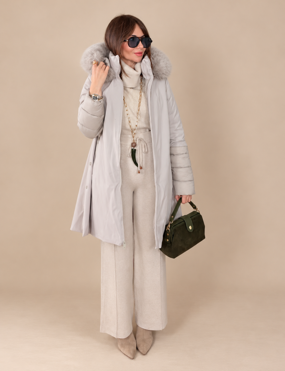 Parka Acolchada VICTORIA Beige - Imagen 4