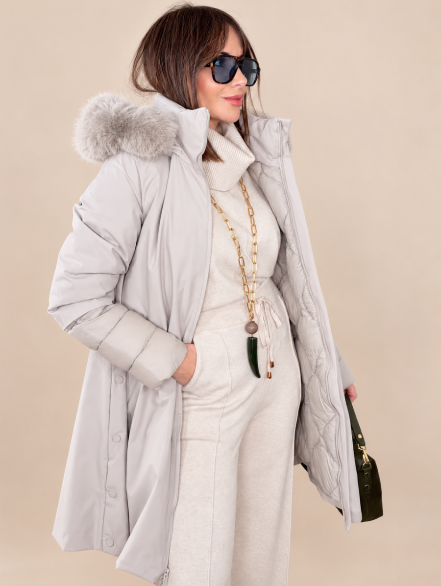 Parka Acolchada VICTORIA Beige