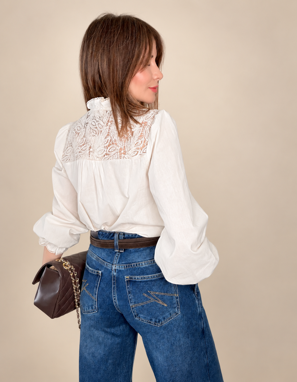 Blusa ROMANCE Marfil - Imagen 2
