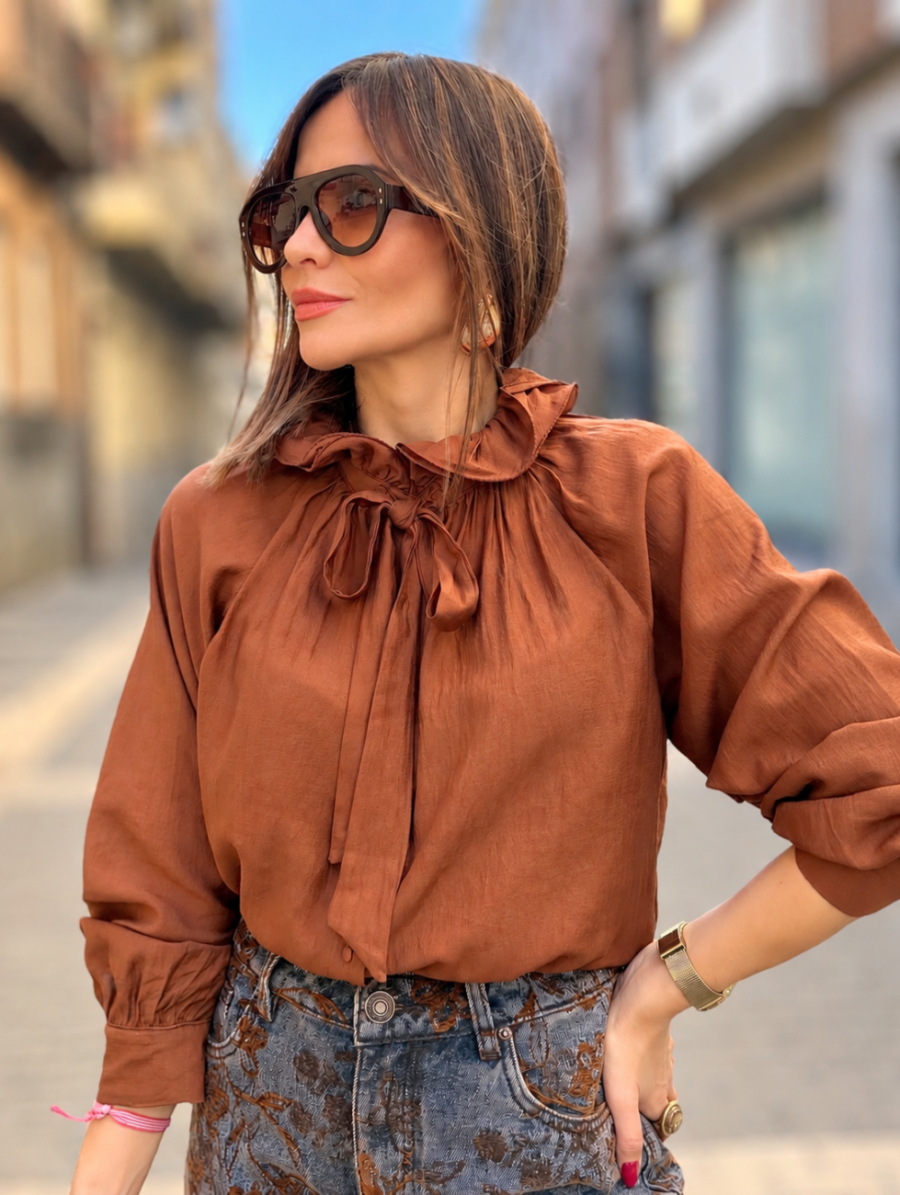 Alternative view of Blusa ELOISE Lazada Coñac