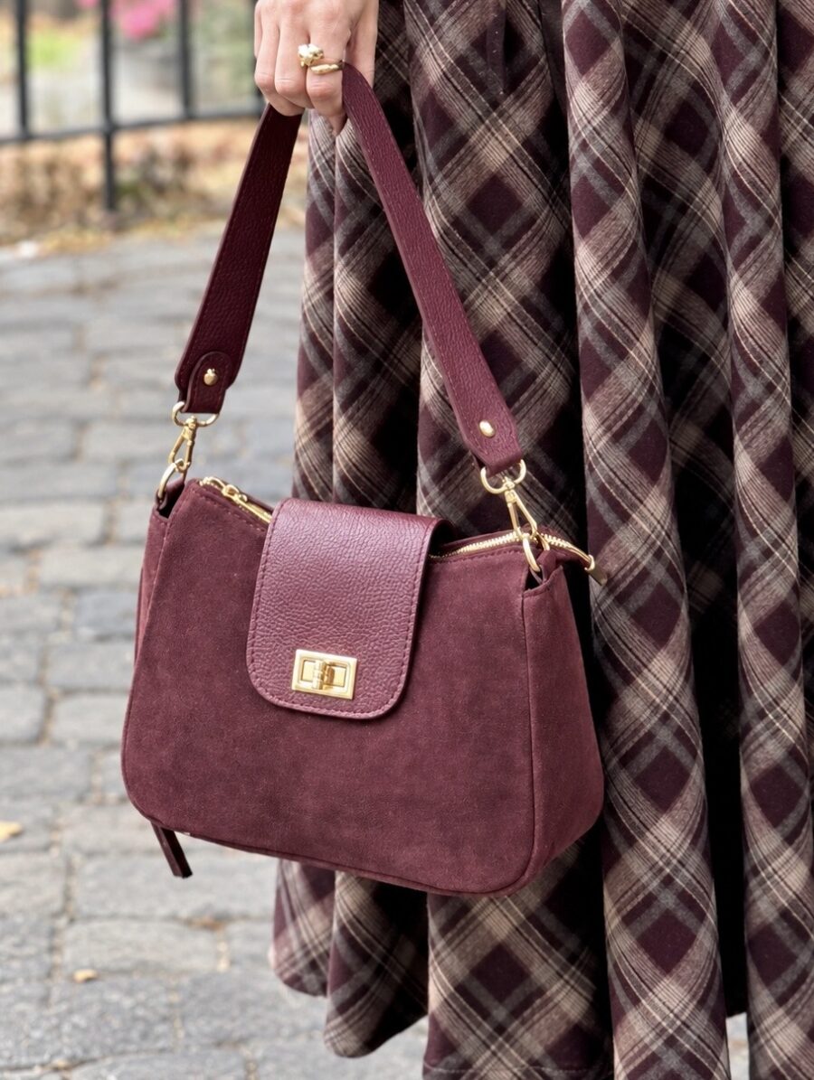 Bolso Piel SELA Burdeos