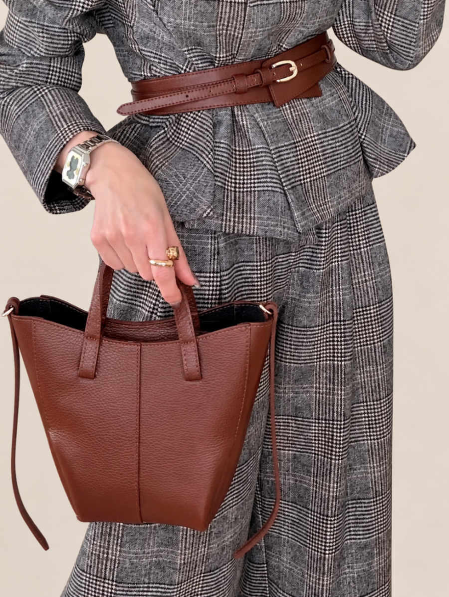 Tote Piel CYRA Marrón