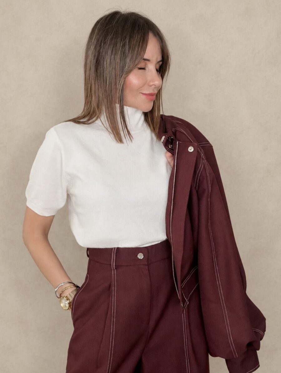 Jersey SOFT Cuello Alto Blanco