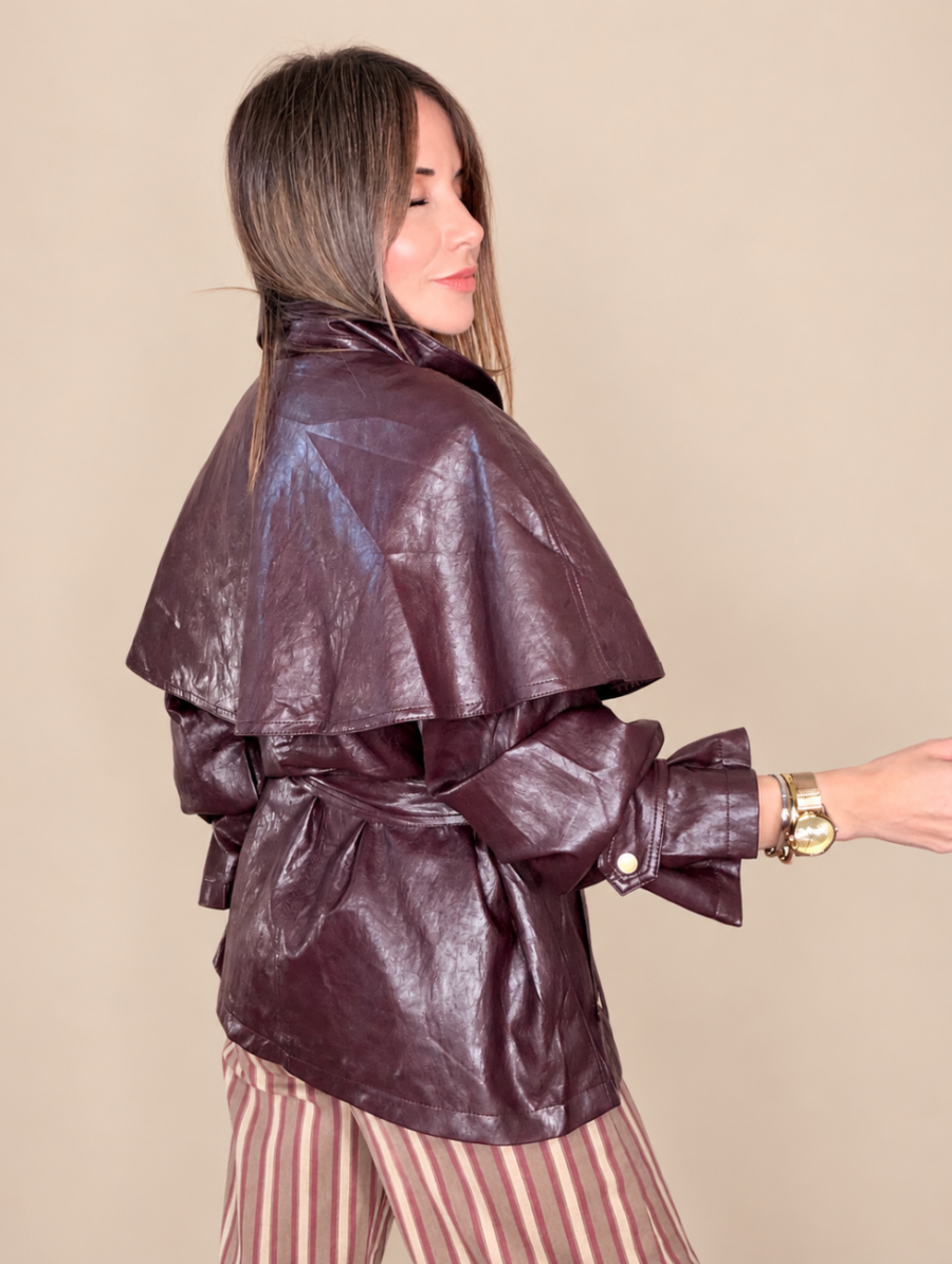 Alternative view of Chaqueta Capa RIVOL Burdeos