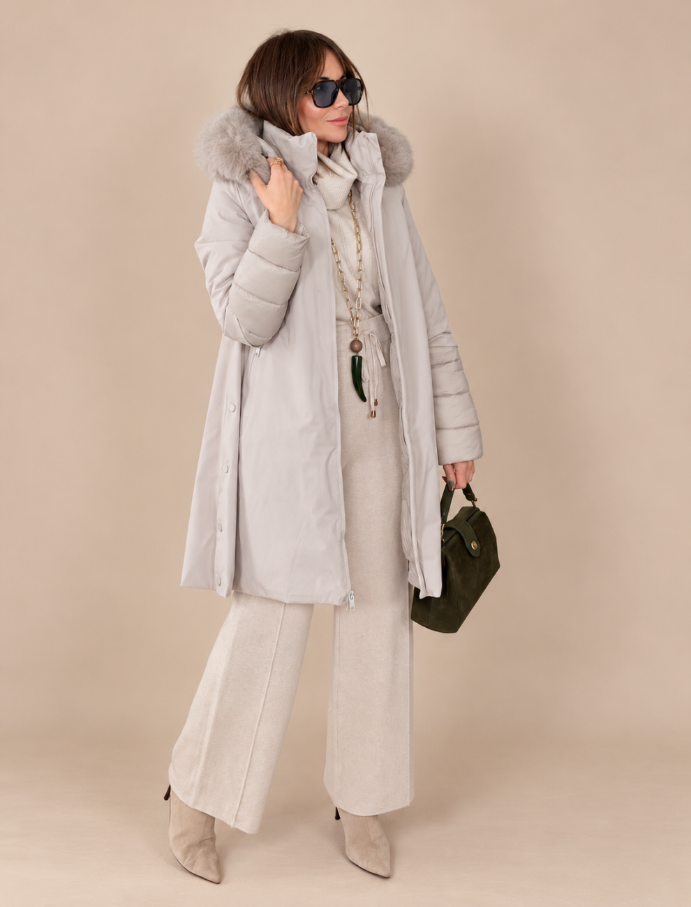 Parka Acolchada VICTORIA Beige - Imagen 3