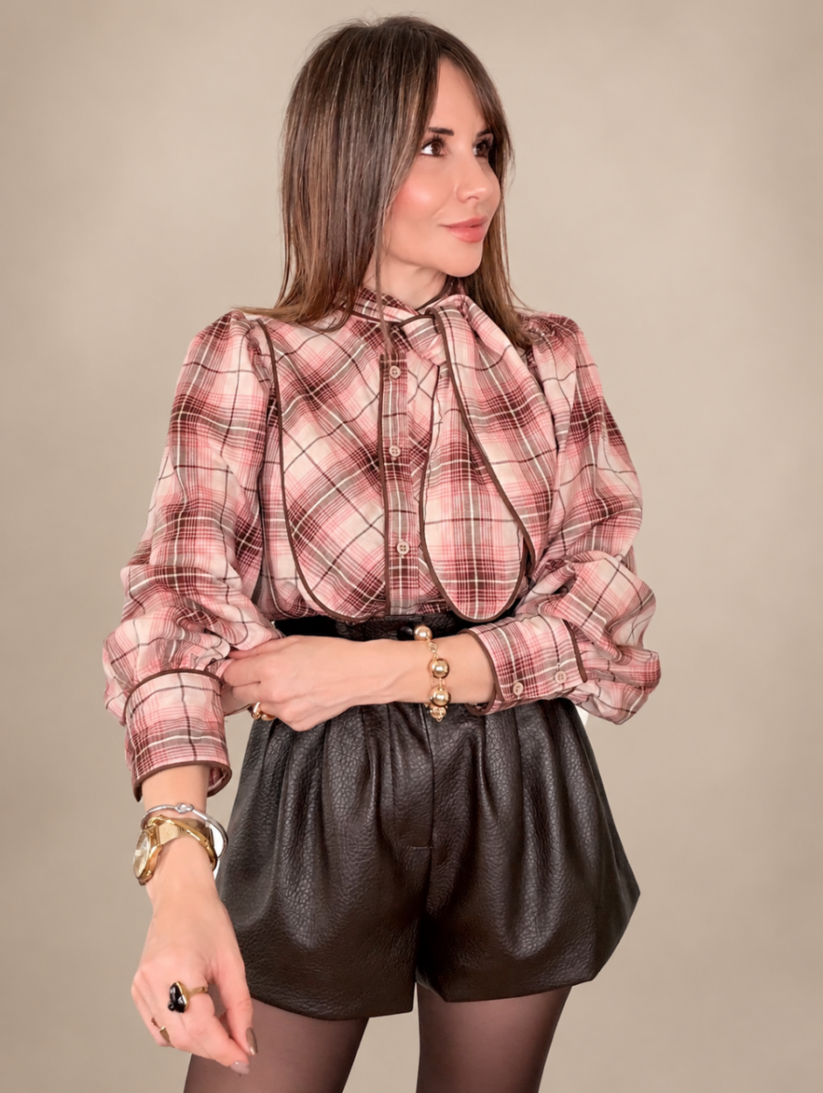 Blusa PREPPY Lazo Rosa