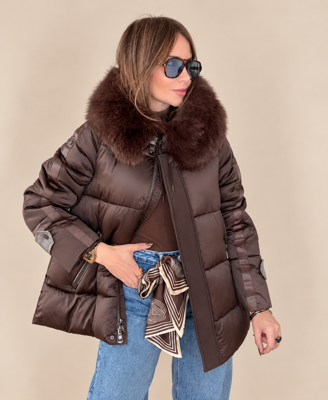 Abrigo Acolchado COPITO Gales Chocolate - Imagen 3
