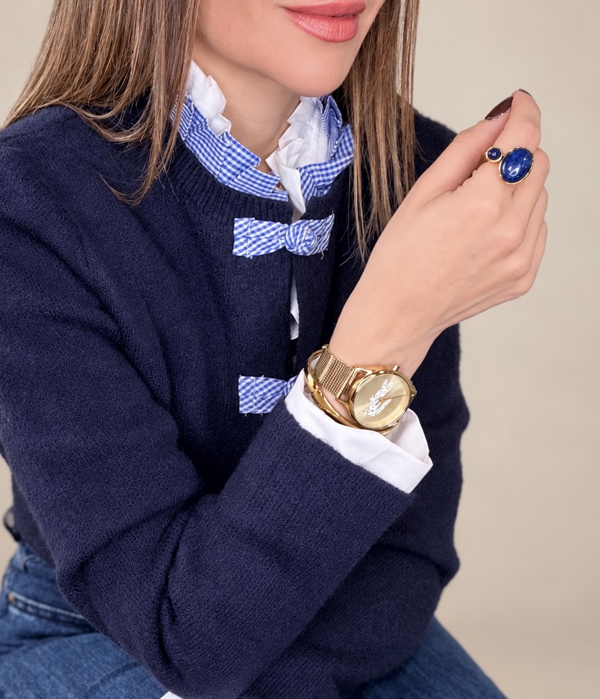 Anillo Acero LOU Azul