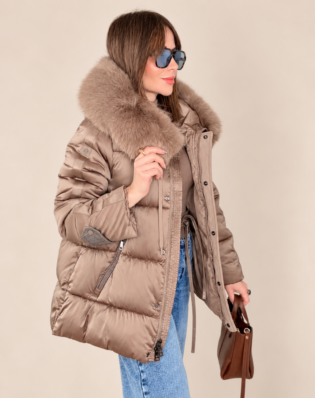 Abrigo Acolchado COPITO Gales Taupe - Imagen 3