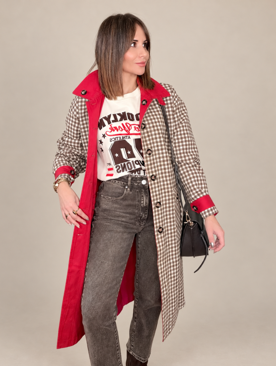 Trench Reversible LONDON Cuadros
