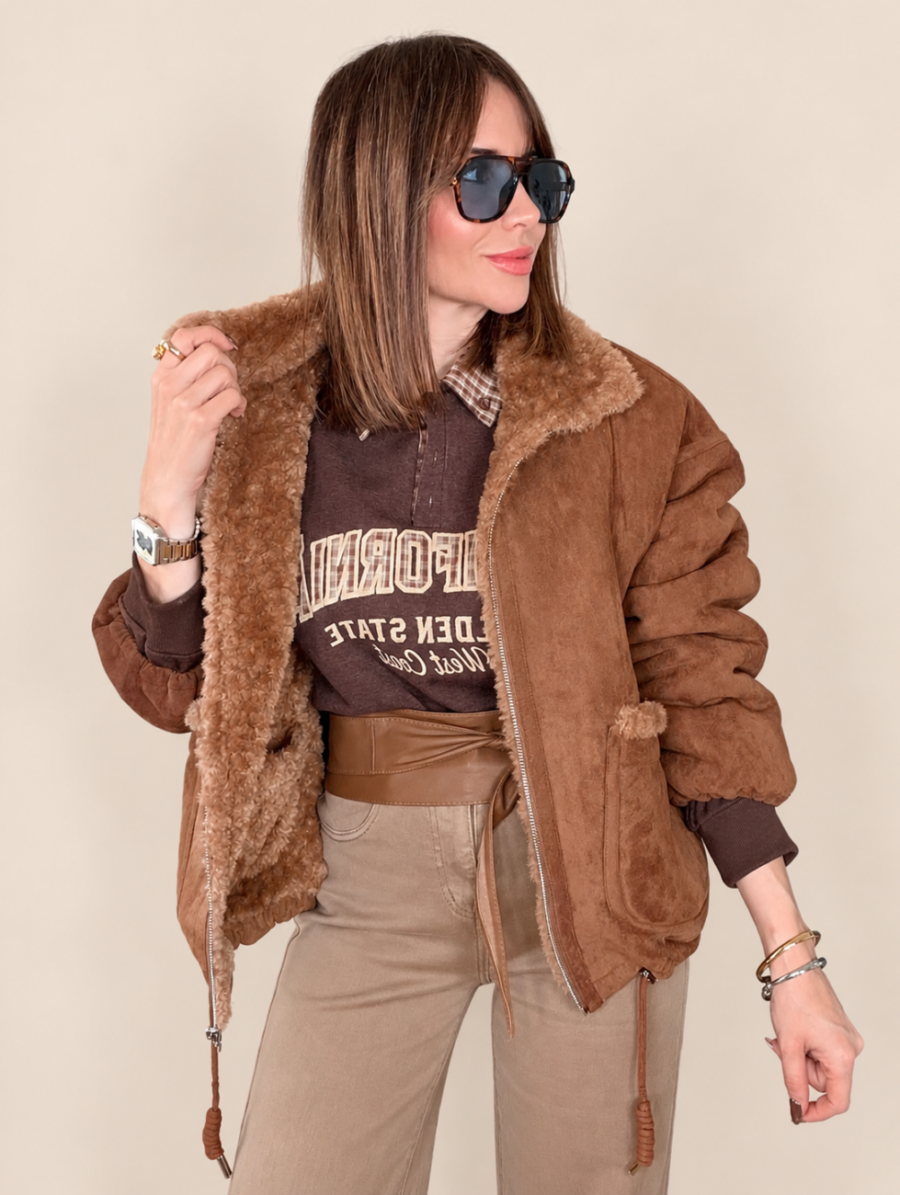 Cazadora Aviador ASPEN Camel