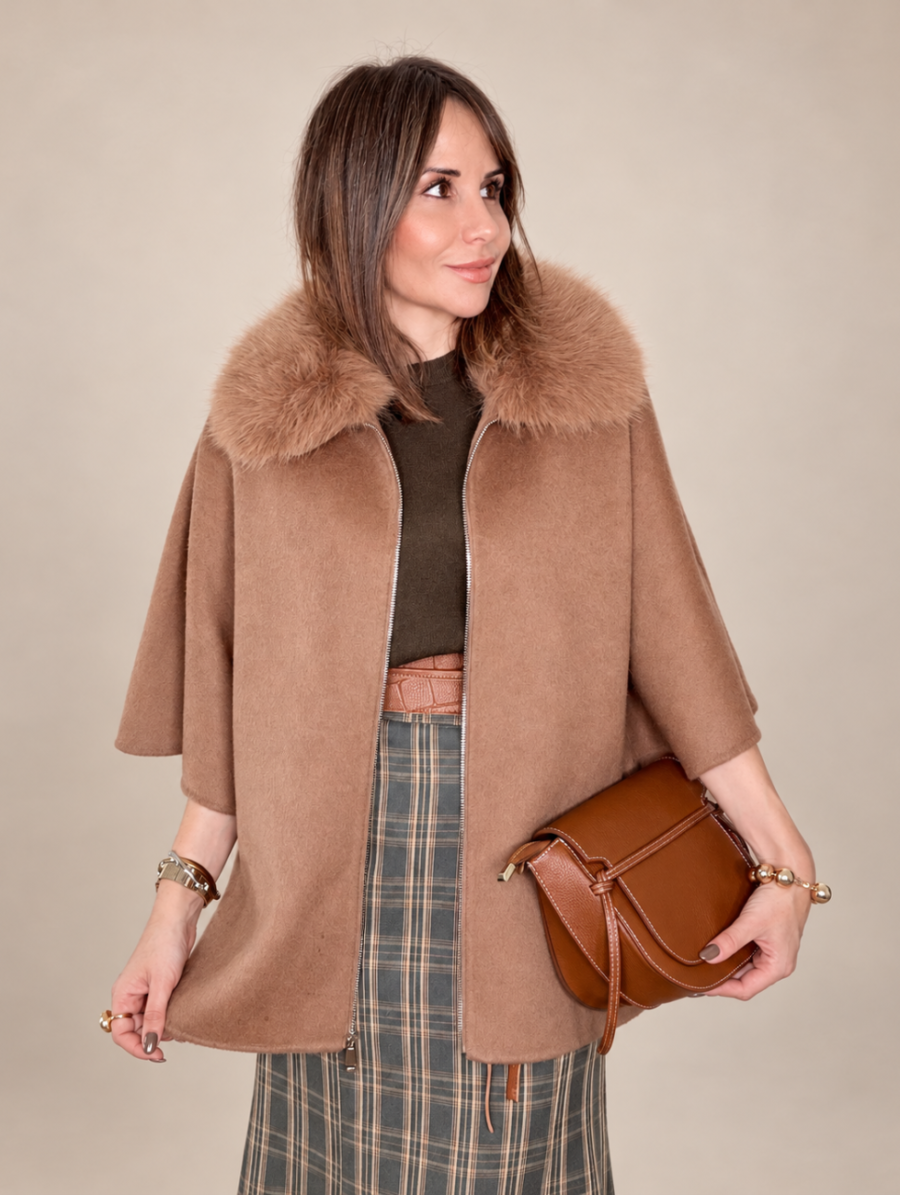 Capa VALENTINA Pelito Camel