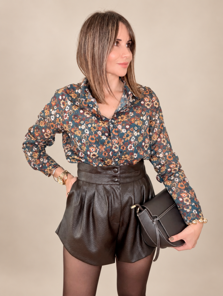 Alternative view of Blusa AUTUMN Verde Petróleo