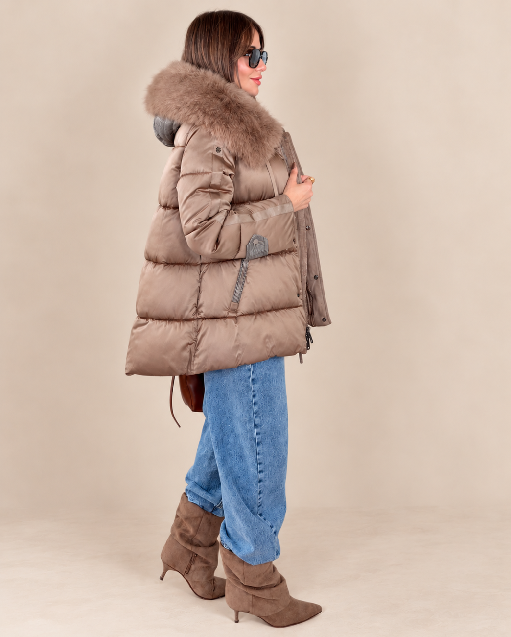 Abrigo Acolchado COPITO Gales Taupe - Imagen 4