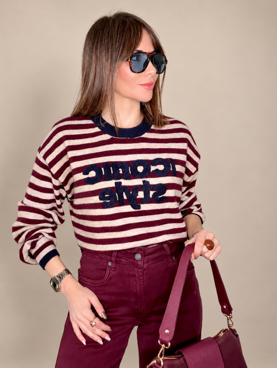 Jersey ICONIC Burdeos