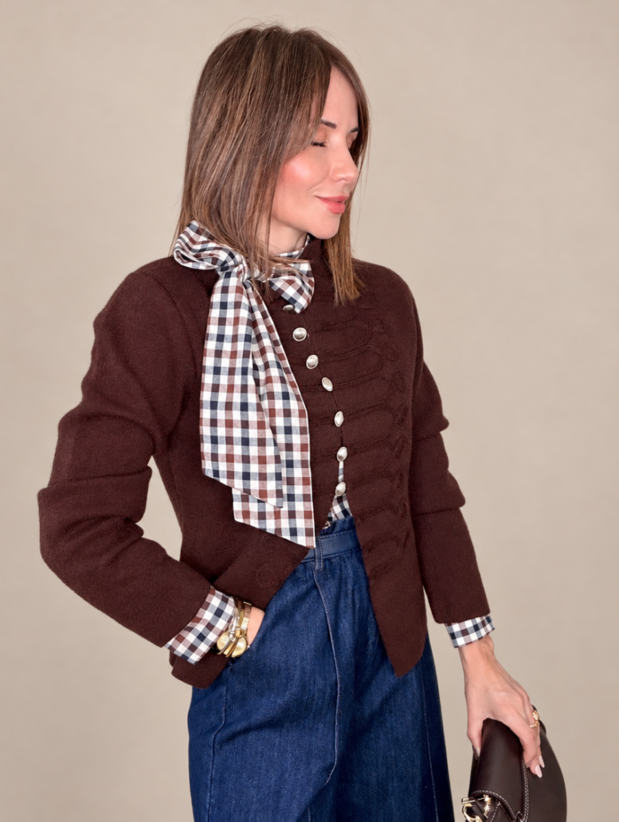 Chaqueta Punto MILADY Chocolate