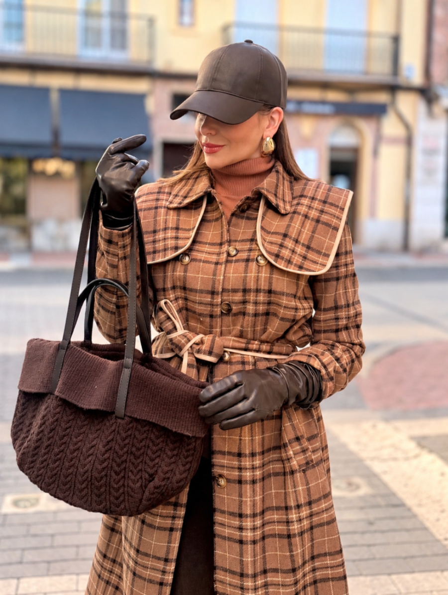 Alternative view of Gorra Ecopiel MANHATTAN Chocolate
