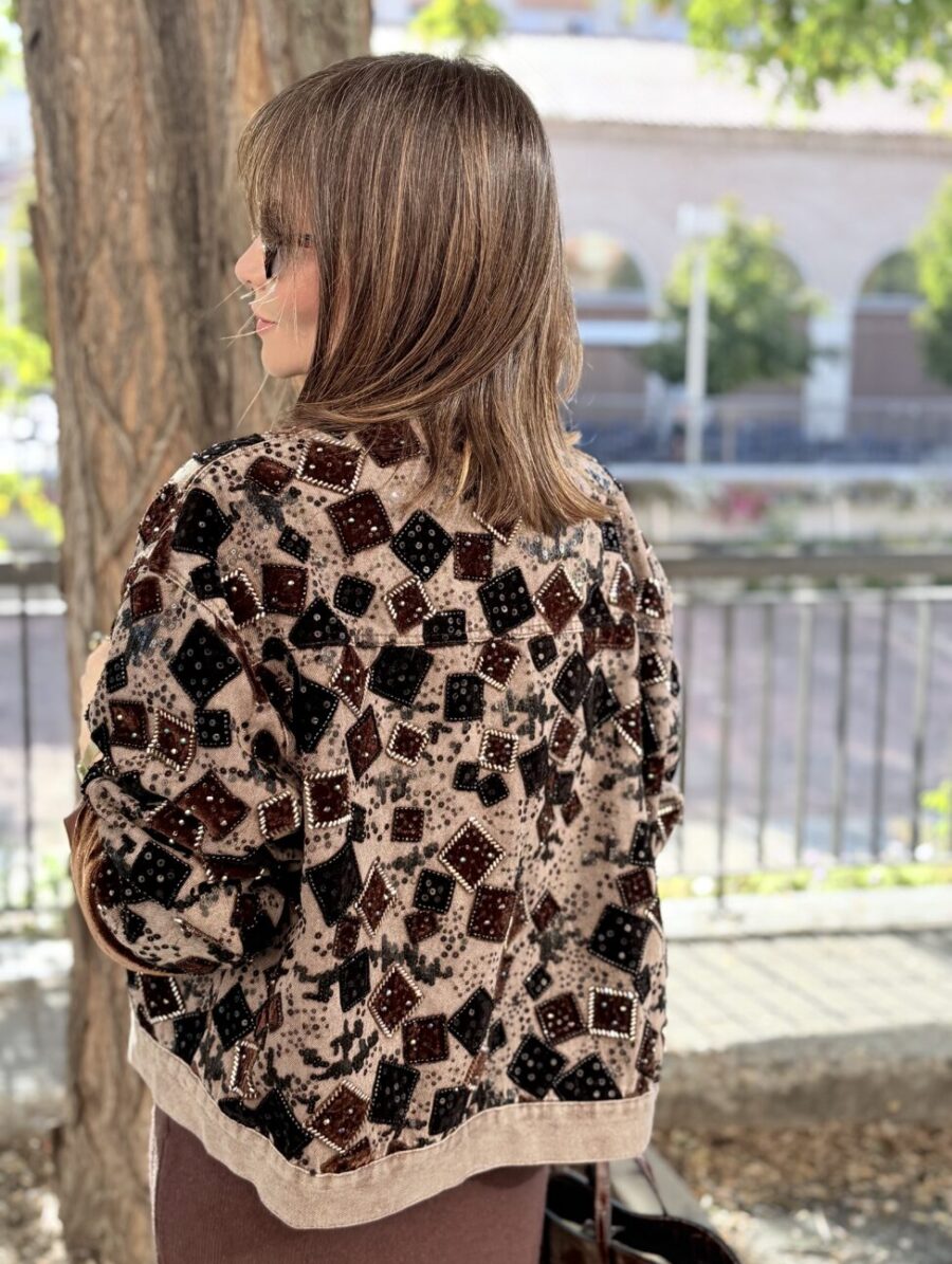 Alternative view of Chaqueta UNIQUE Chocolate&Negro