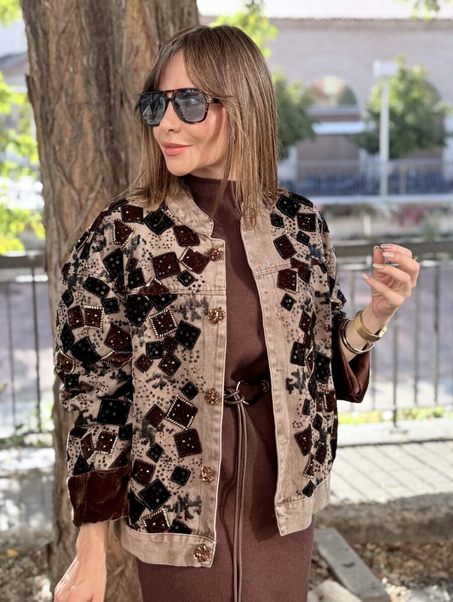 Chaqueta UNIQUE Chocolate&Negro
