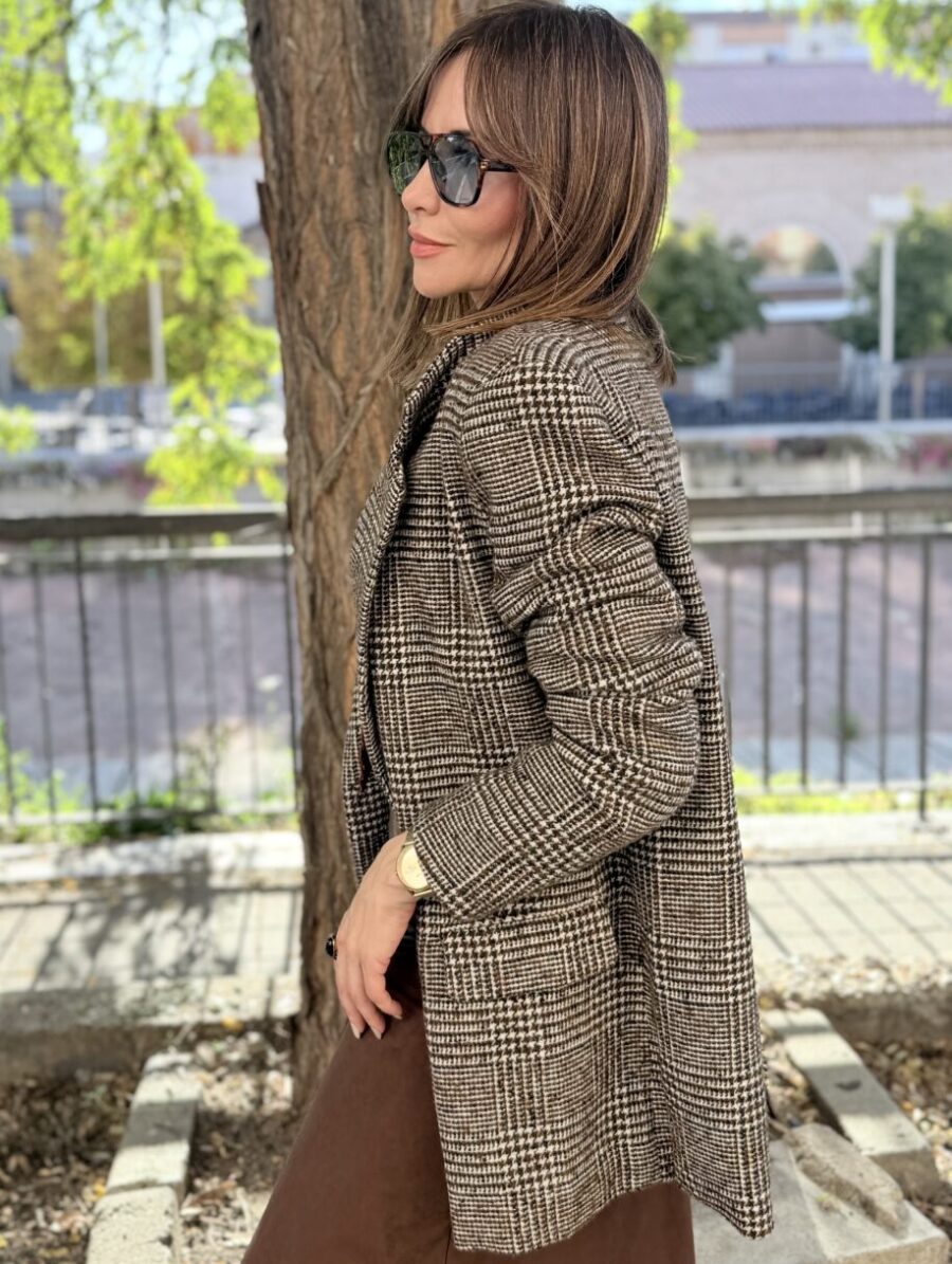 Alternative view of Abrigo ALESSIA Allo Allo Chocolate