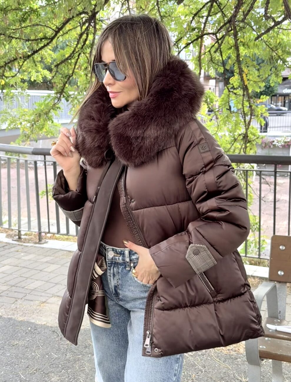 Abrigo Acolchado COPITO Gales Chocolate